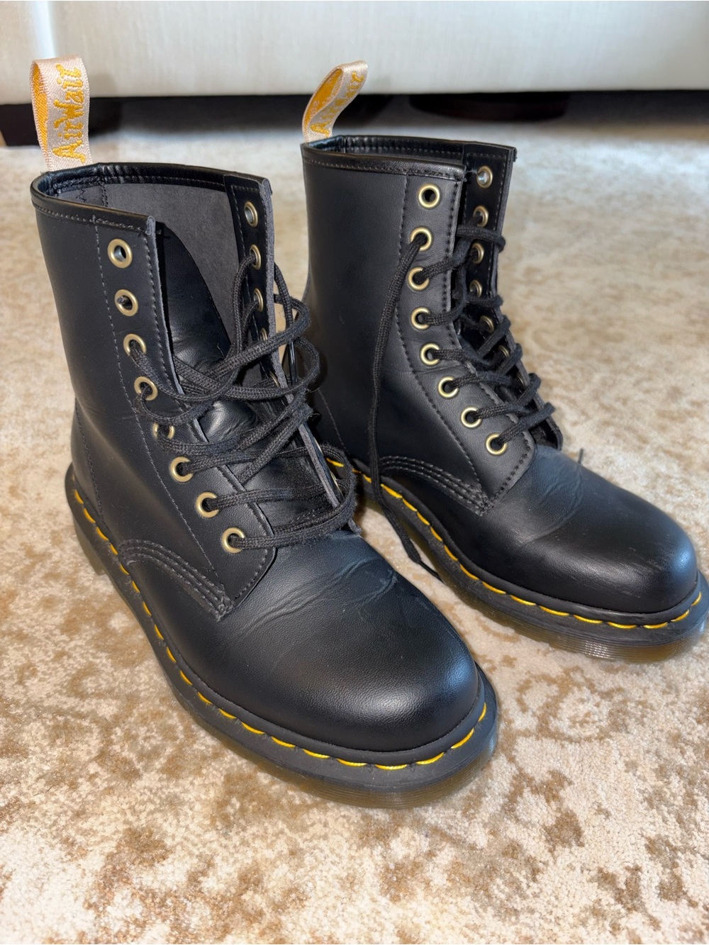 Dr. Martens 1460 Black Leather Lace-Up Boots